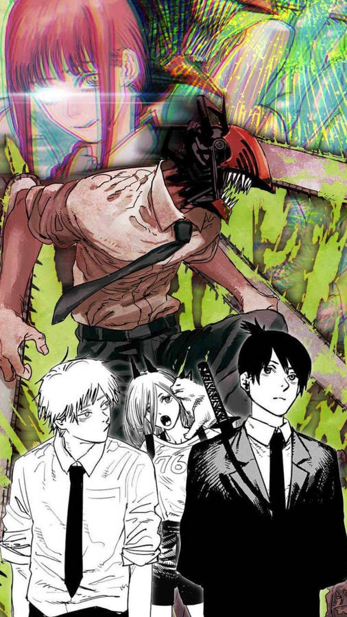 Manga Series Chainsaw Man Guys Anime Wallpaper