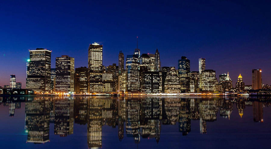 Manhattan Blue Sky Wallpaper