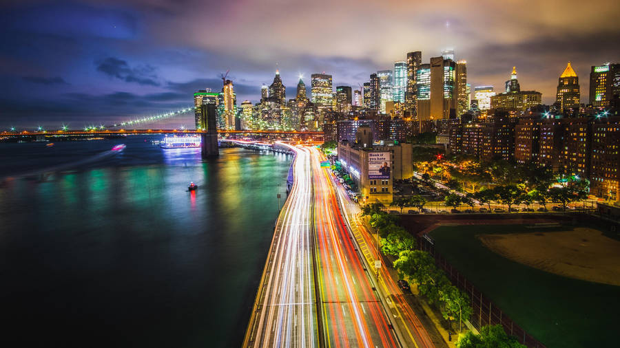 Manhattan Highway Photography Wallpaper