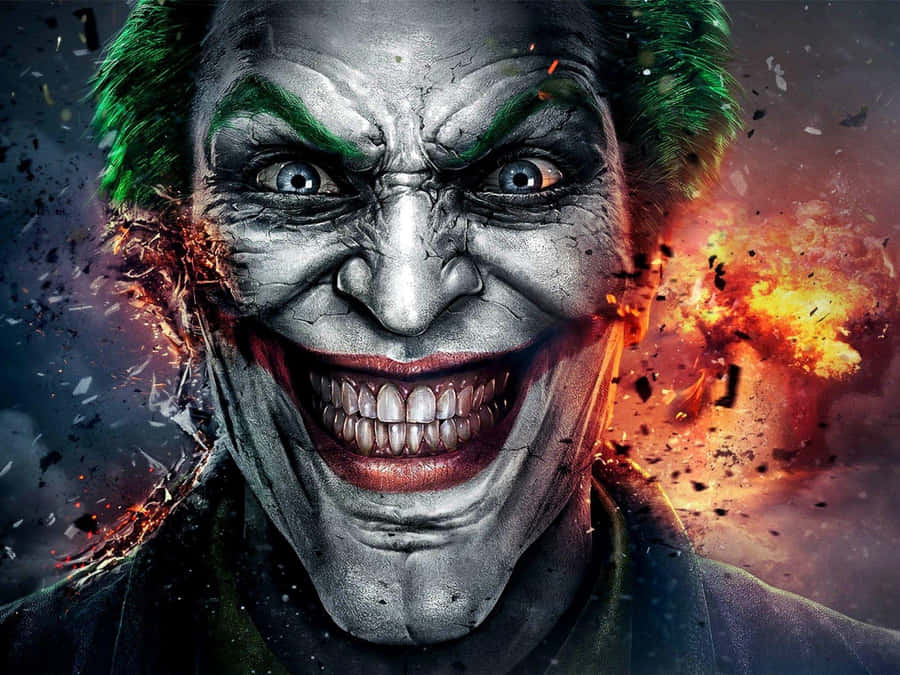 Maniacal Laughter Of The Notorious Joker Wallpaper