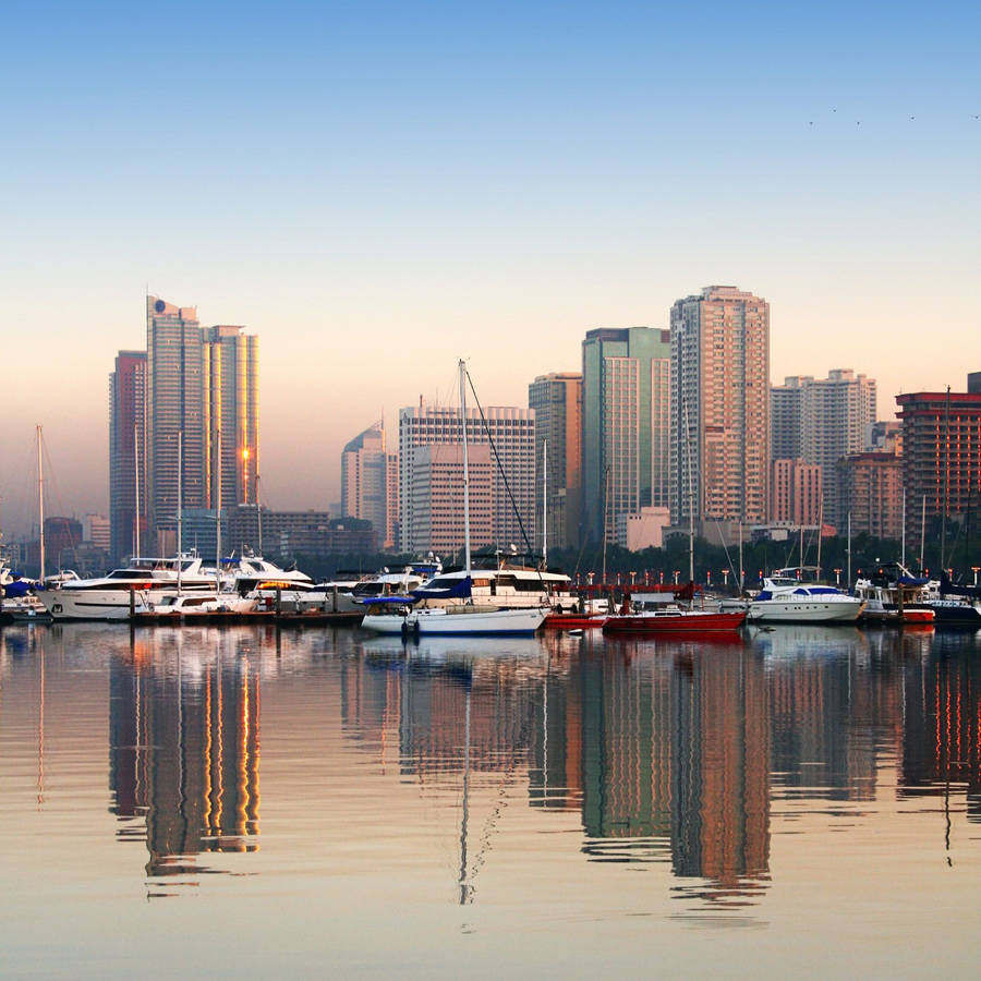 Manila Bay Aesthetic Photography Wallpaper