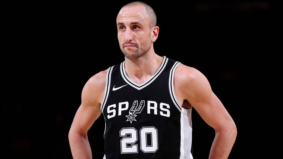 Manu Ginobili Black Background Wallpaper