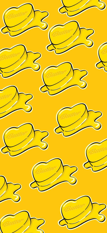 Many Cute Bts Butter Logos Wallpaper