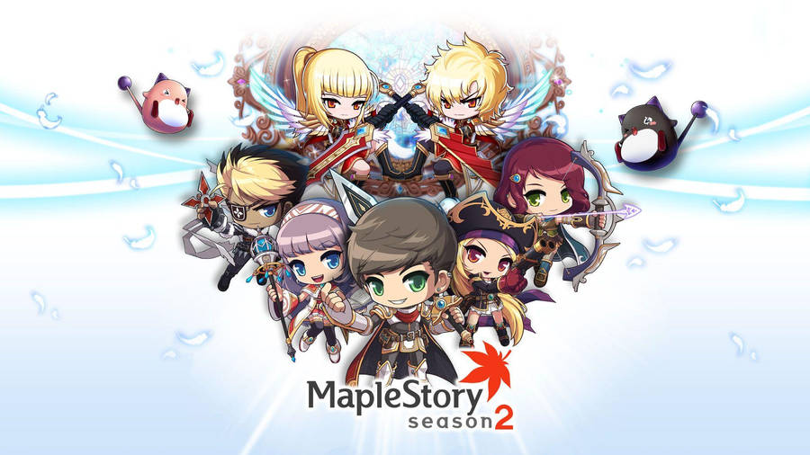 Maplestory On White Wallpaper