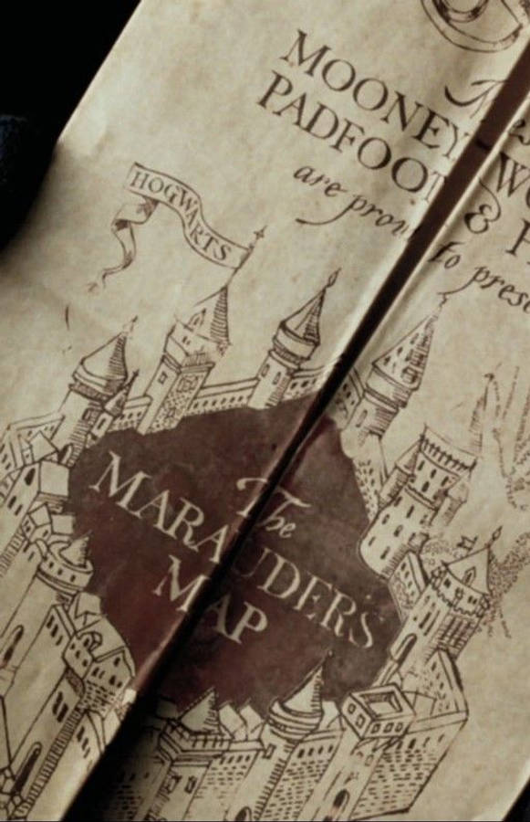 Marauder's Map Hp Aesthetic Wallpaper