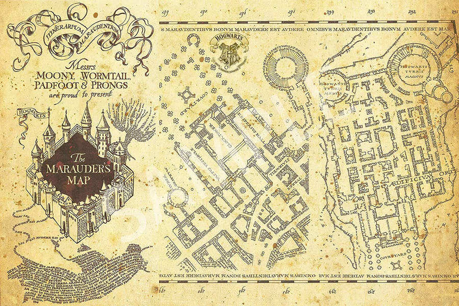 Marauders Map Contents Wallpaper