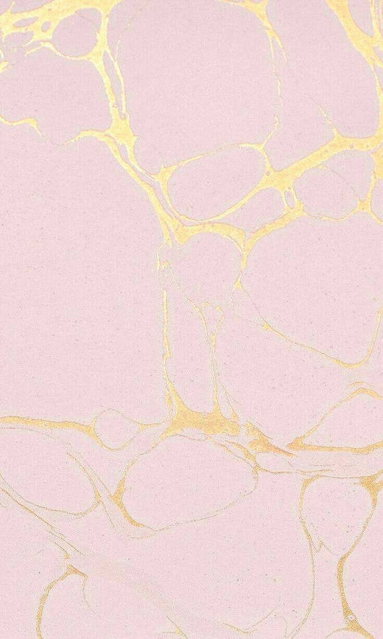 Marble Pink And Shiny Gold Cracks Wallpaper