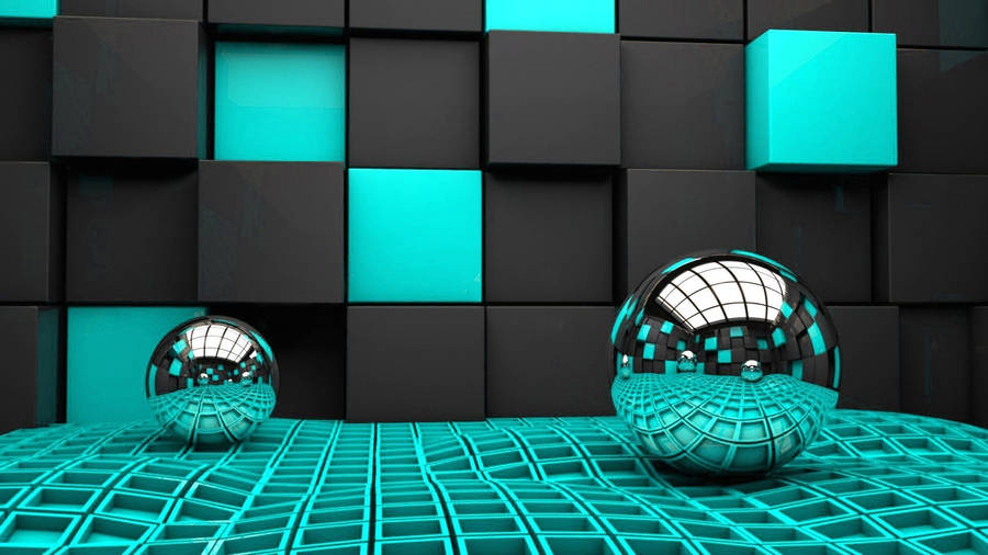 Marbles In 4d Wallpaper