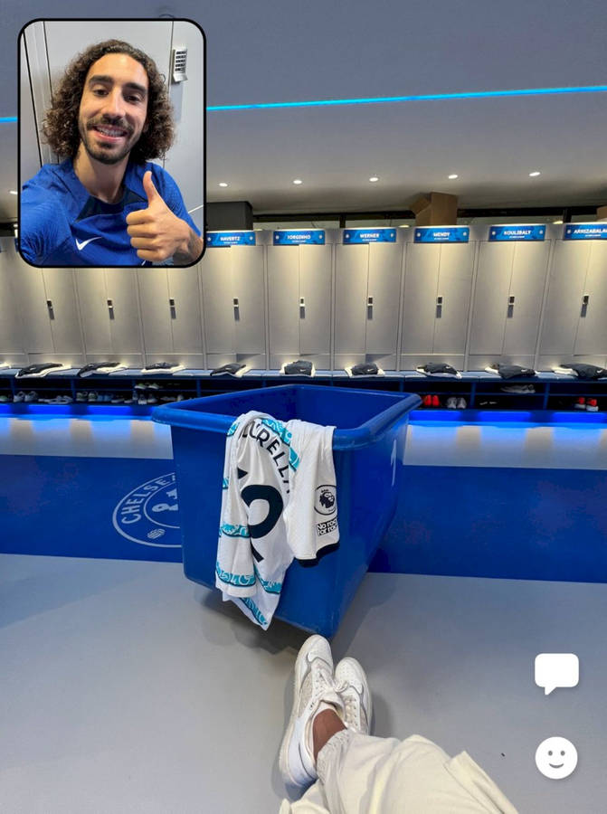 Marc Cucurella Phone Chat Wallpaper