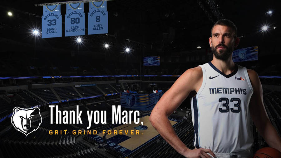 Marc Gasol Grizzlies Tribute Wallpaper