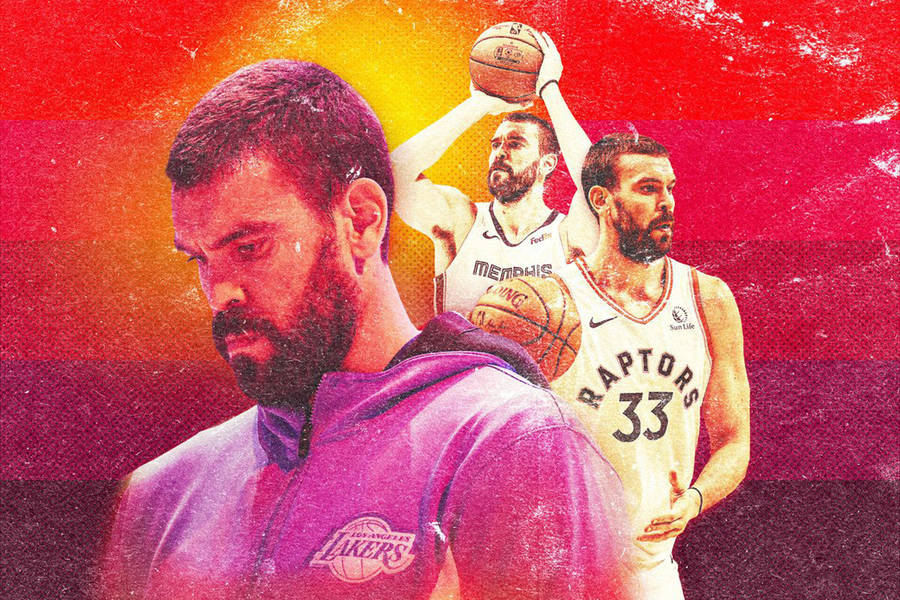 Marc Gasol Of Nba Toronto Raptors Wallpaper