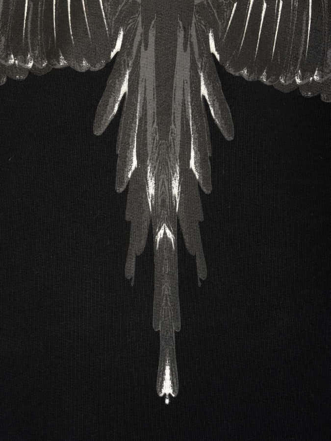 Marcelo Burlon Gray White Wings Wallpaper