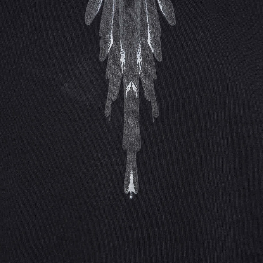 Marcelo Burlon Gray Wing Feather Wallpaper