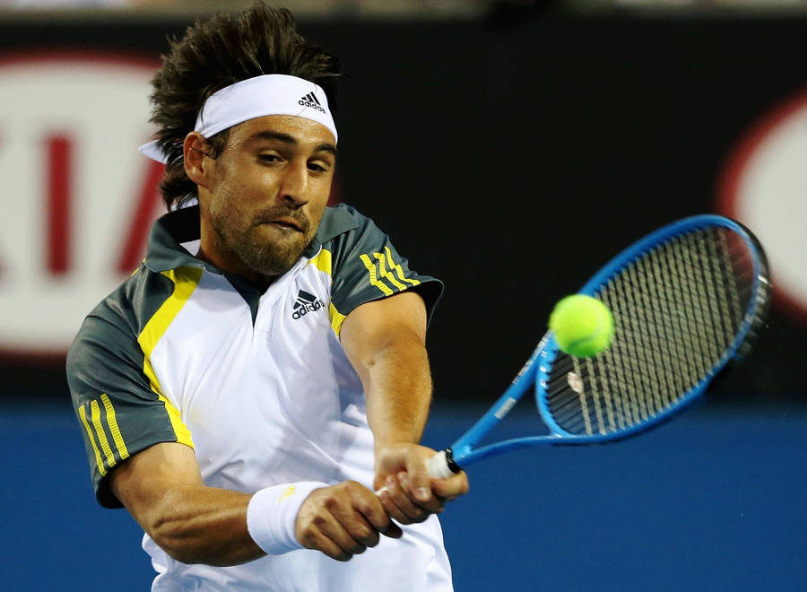 Marcos Baghdatis Hitting Ball Wallpaper