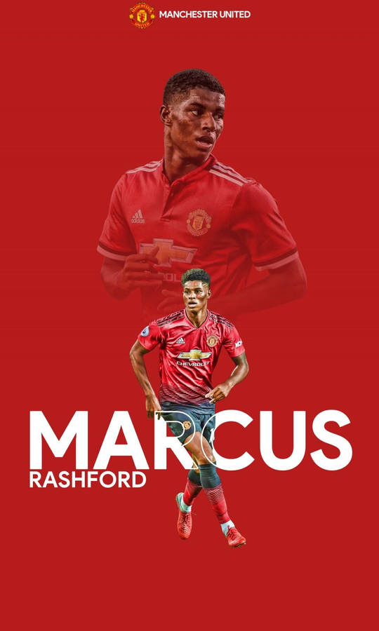 Marcus Rashford Manchester United Red Wallpaper