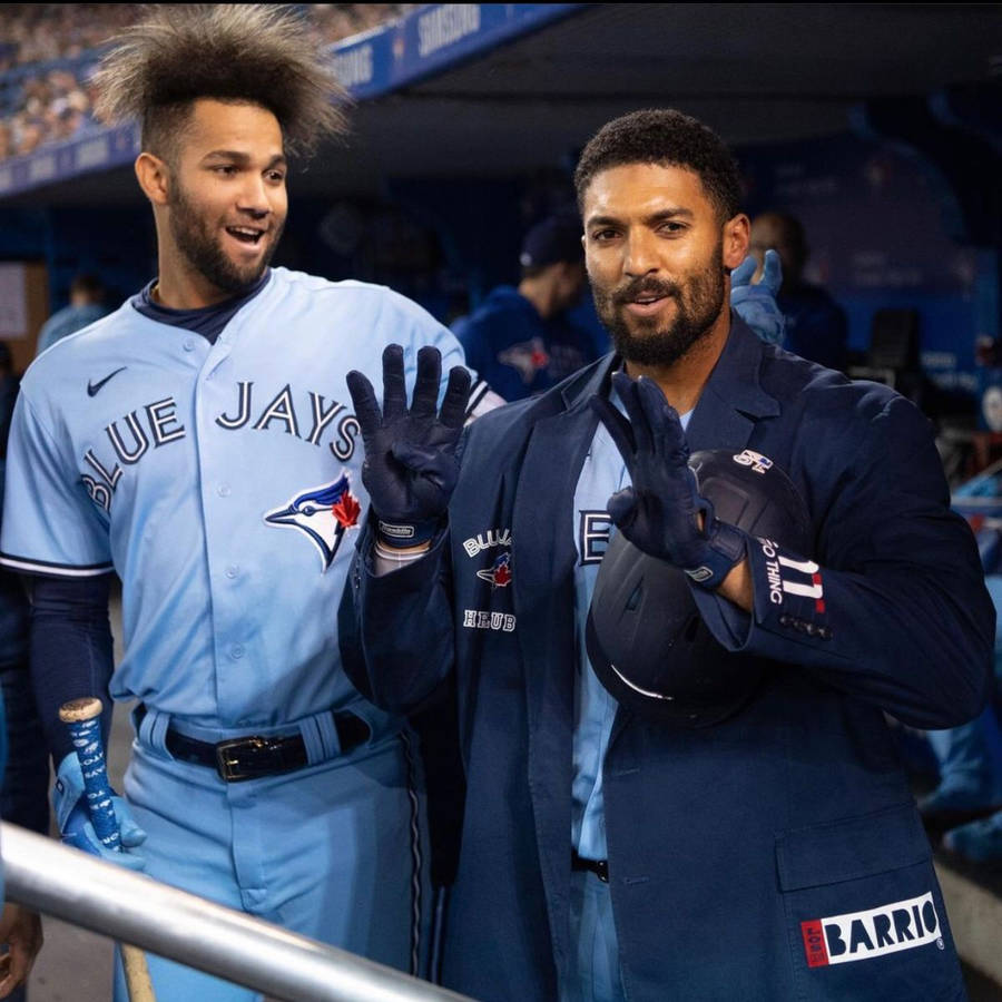 Marcus Semien Blue Jays Teammate Wallpaper