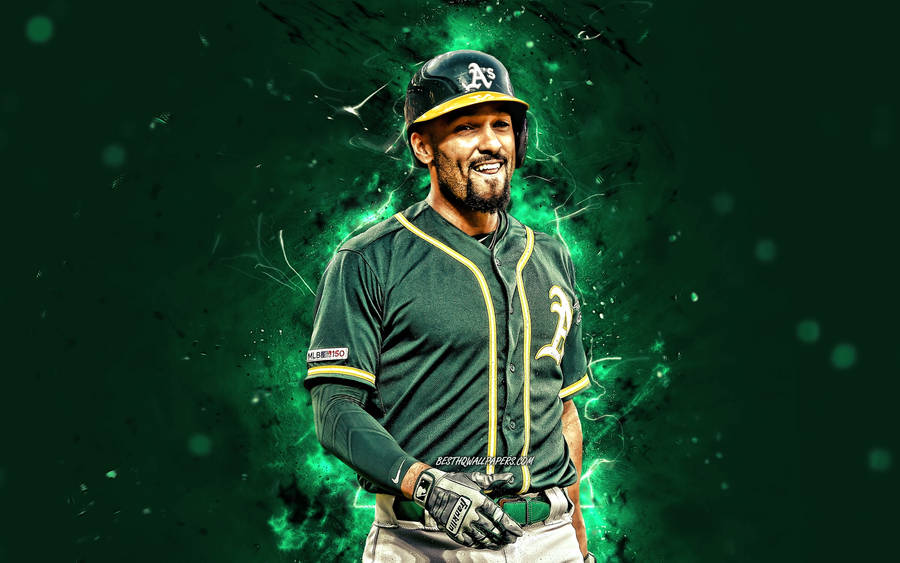 Marcus Semien Green Fan Art Wallpaper