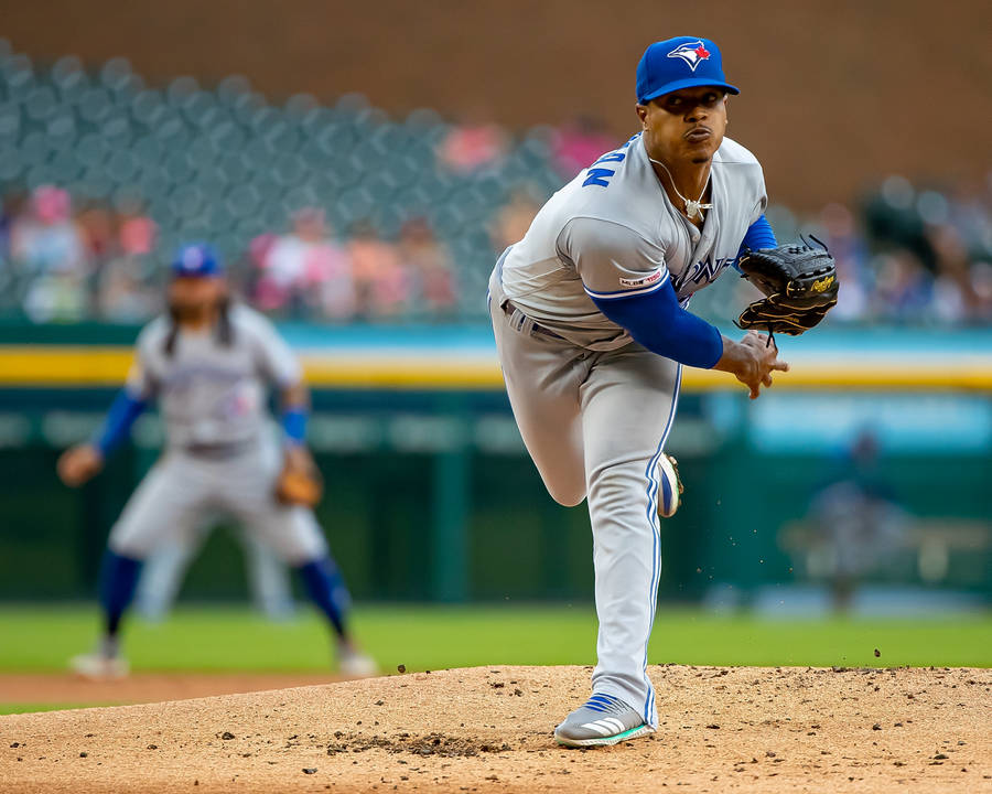 Marcus Stroman After Throwing Baseball Wallpaper