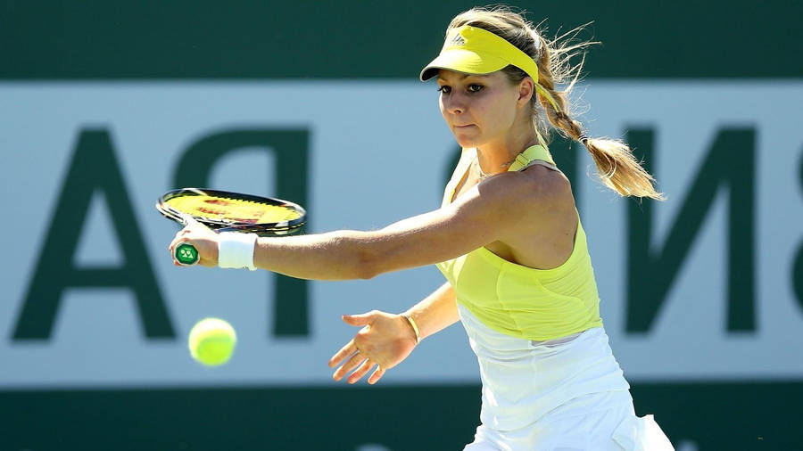 Maria Kirilenko Steady Forehand Stroke Wallpaper