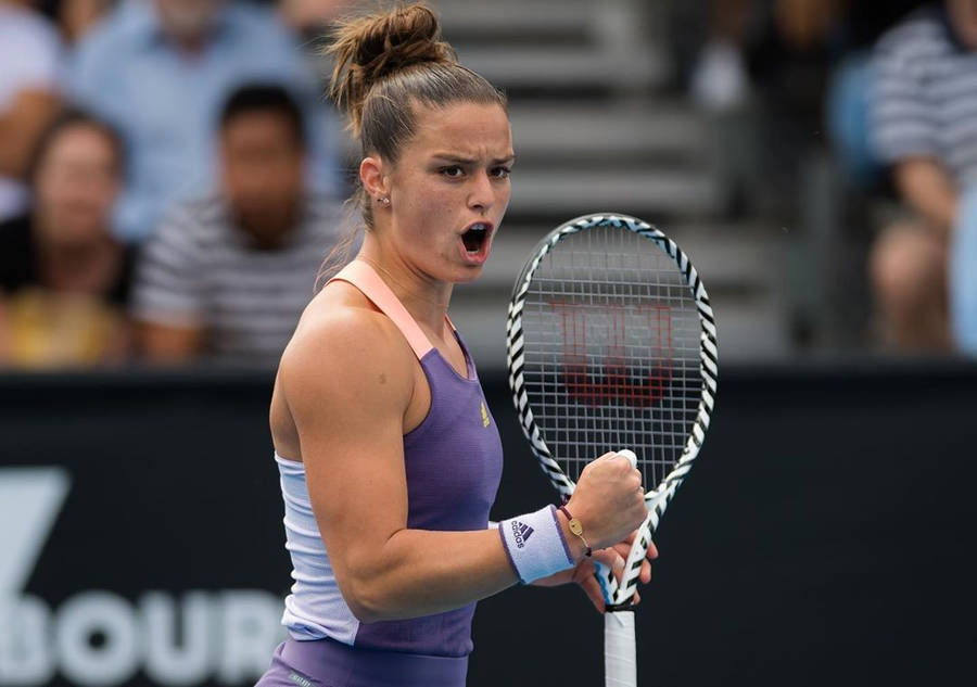 Maria Sakkari Mouth Open Wallpaper