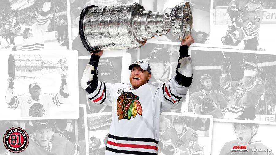 Marian Hossa For Chicago Blackhawks Wallpaper