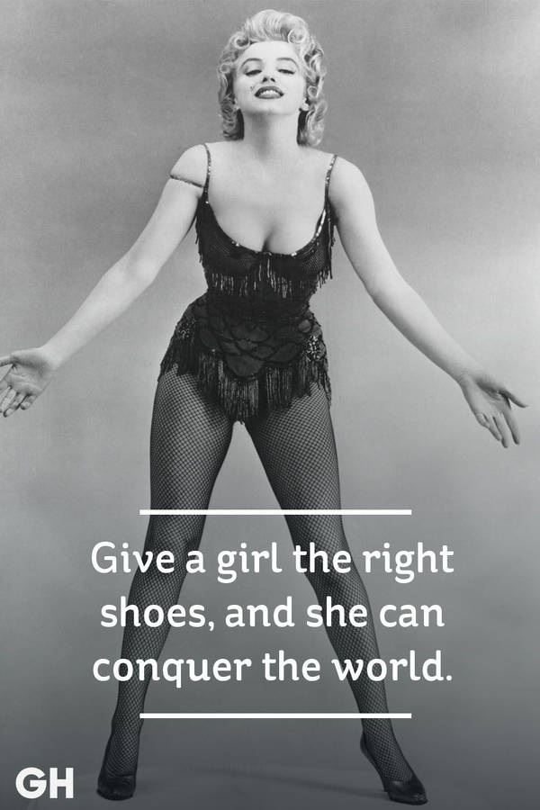 Marilyn Monroe Quotes About Girls Wallpaper