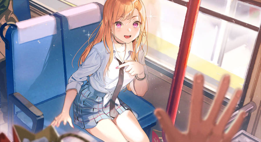 Marin Kitagawa Train Wallpaper