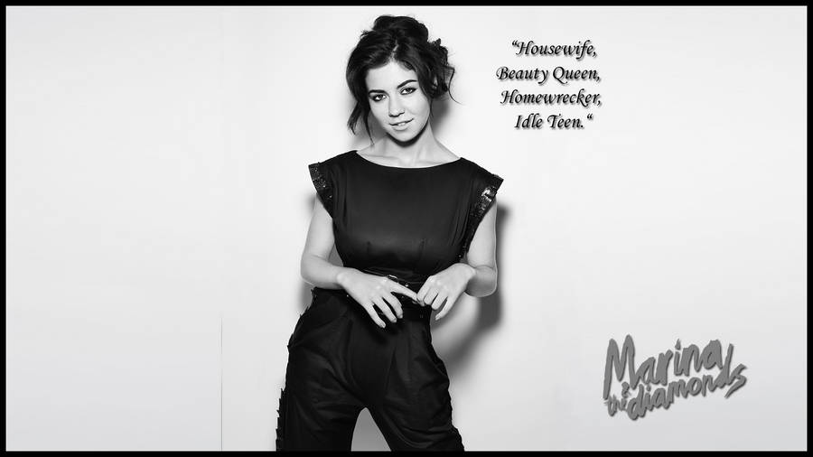 Marina And The Diamonds Titles Wallpaper