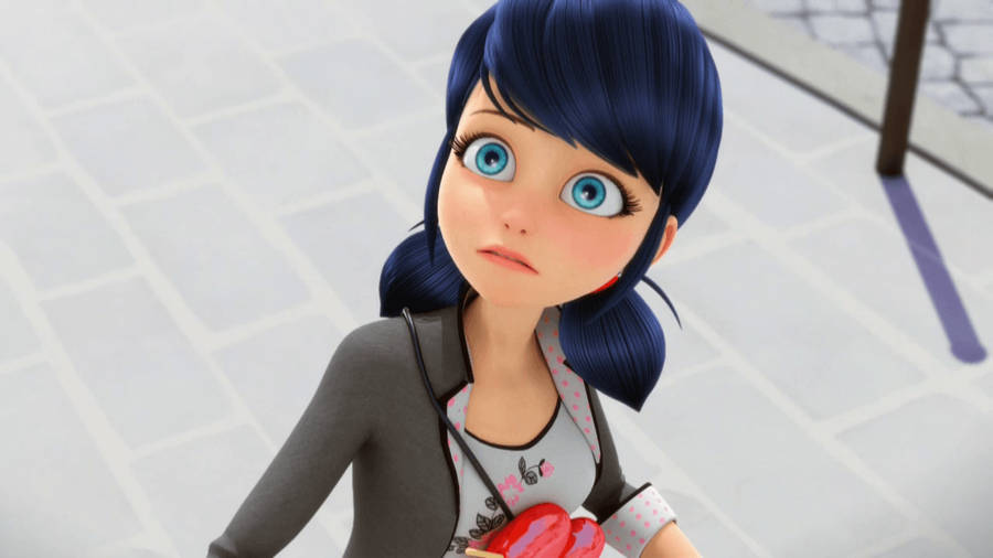 Marinette With Horrified Expression Wallpaper