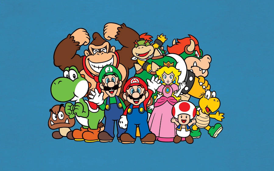Mario, Luigi And Friends Wallpaper