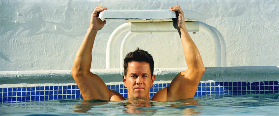 Mark Wahlberg In A Pool Wallpaper