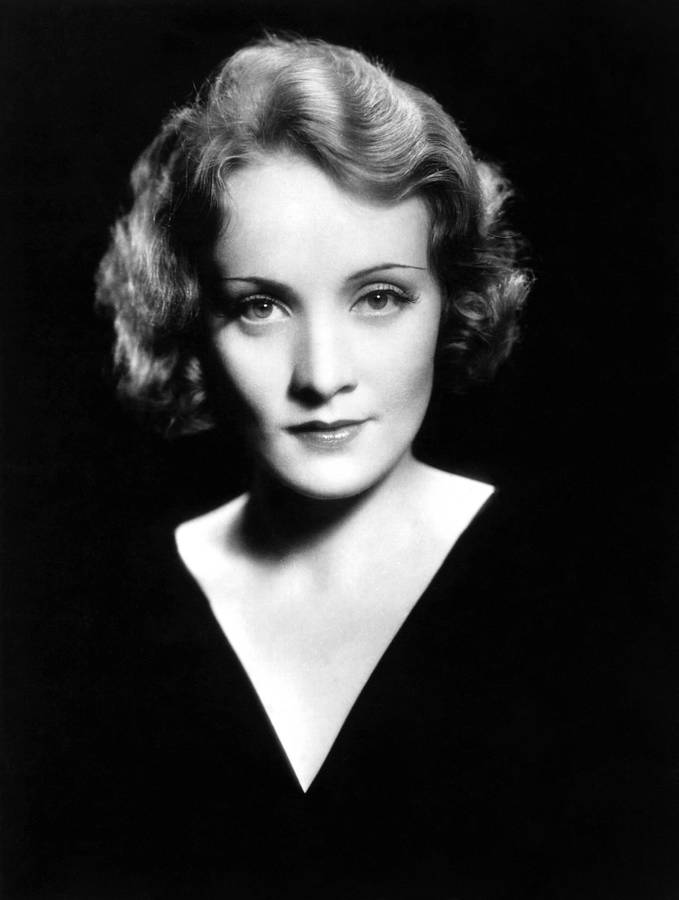 Marlene Dietrich Plunging Neckline Wallpaper