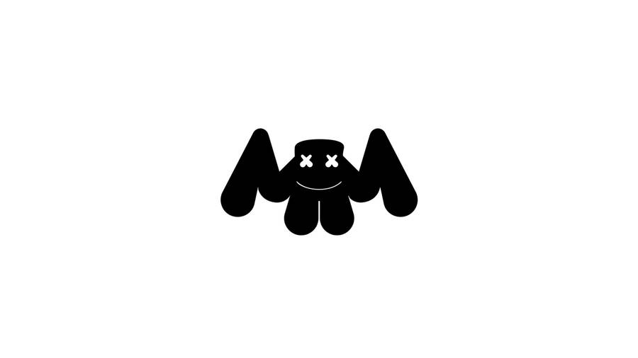 Marshmallow Dj Black Logo Wallpaper