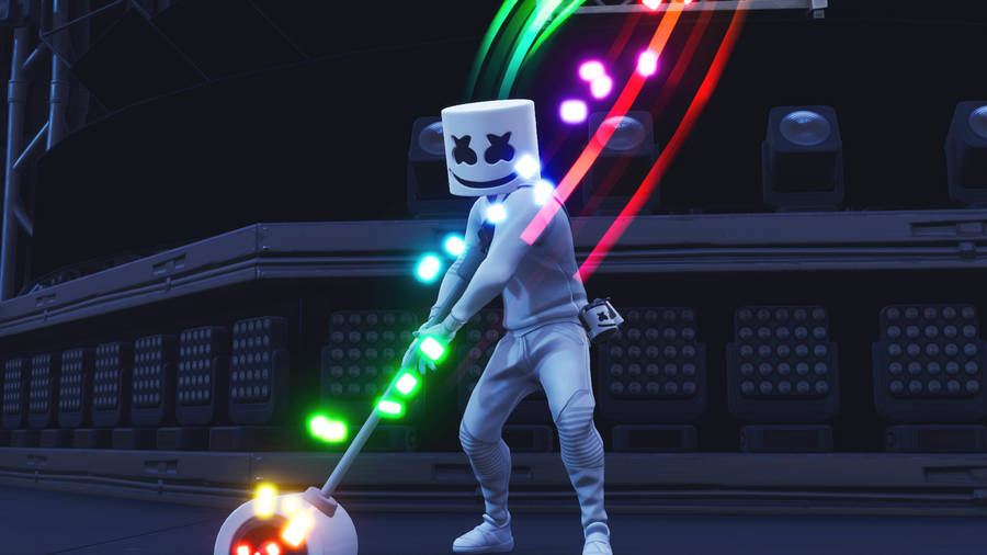 Marshmallow Dj Fortnite Wallpaper