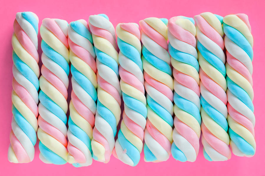 Marshmallows Pastels Aesthetic Computer Wallpaper