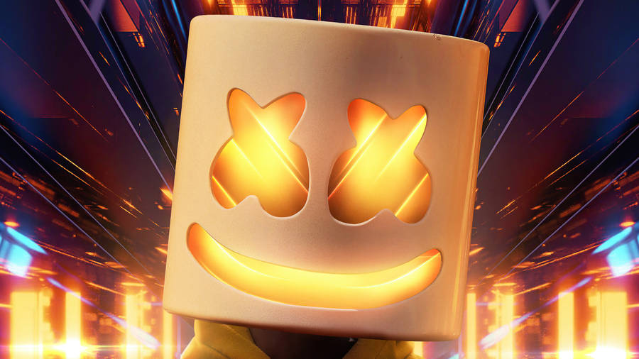 Marshmello 4k Flames Wallpaper