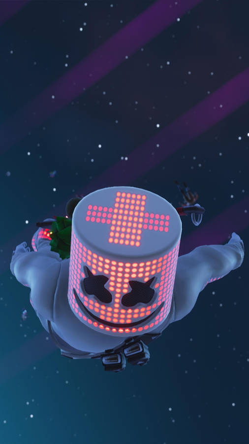 Marshmello Iphone In Space Wallpaper