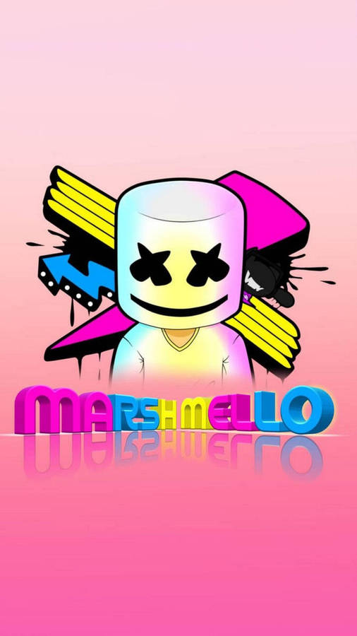 Marshmello Iphone Pink Art Wallpaper