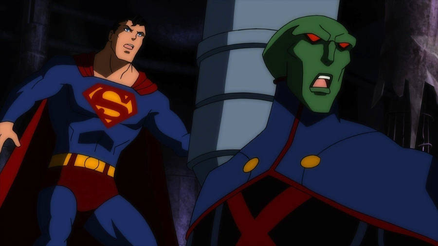 Martian Manhunter And Superman Wallpaper