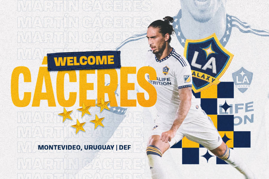 Martin Caceres La Galaxy Wallpaper