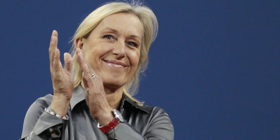 Martina Navratilova Applauding Wallpaper