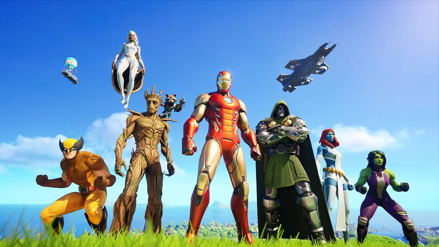 Marvel Skins In Fortnite Wallpaper