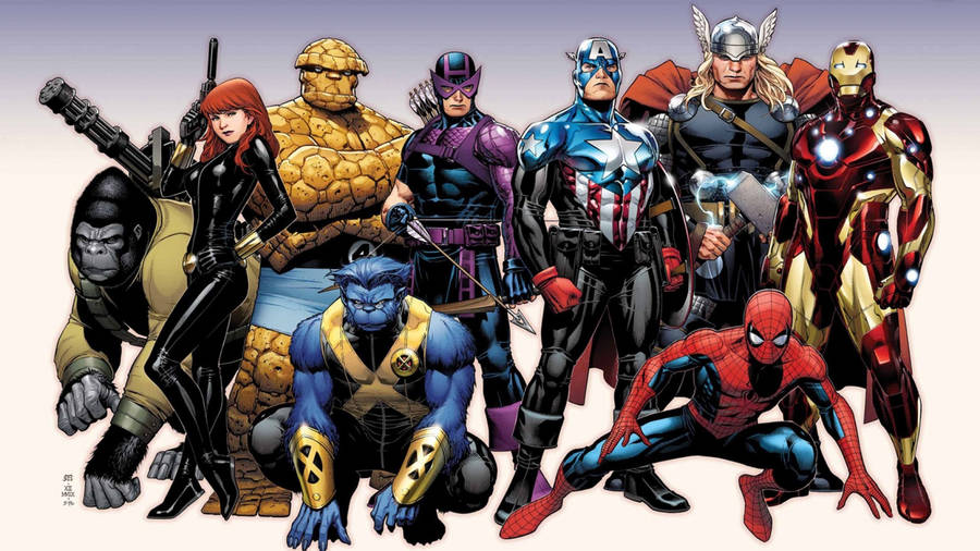 Marvel Superheroes Avengers And X-men Wallpaper