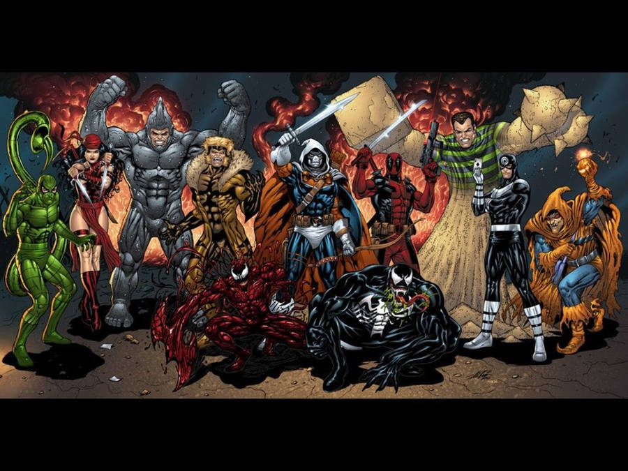 Marvel Villains Anti-heroes Cover Wallpaper