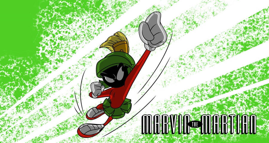 Marvin The Martian Raising Hand Wallpaper