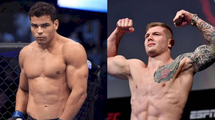 Marvin Vettori And Paulo Costa Collage Wallpaper