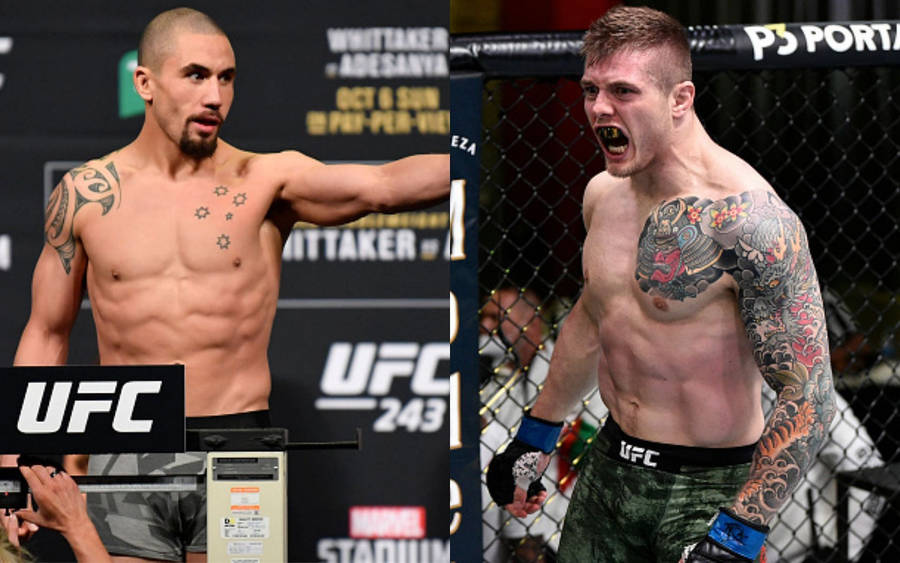 Marvin Vettori Yelling And Robert Whittaker Wallpaper