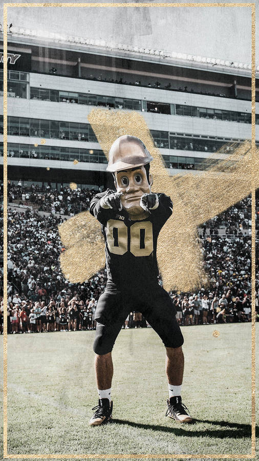 Mascot In Purdue University Stadium Wallpaper