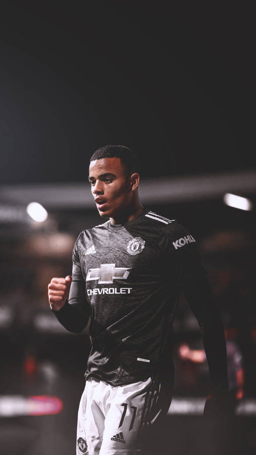 Mason Greenwood Black Wallpaper