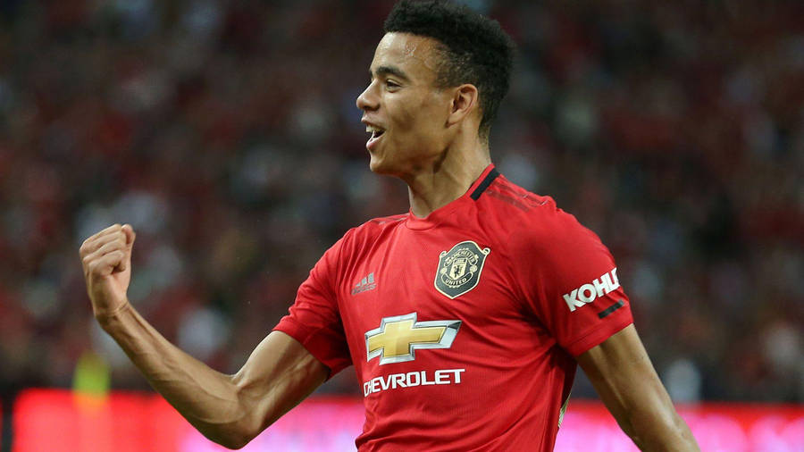 Mason Greenwood Side View Fist Wallpaper